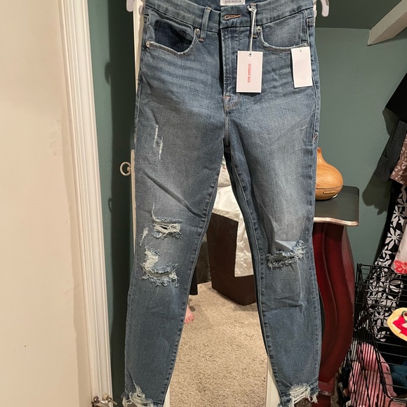 Good American Good Waist Released Hem Jeans - Picture 12 of 15